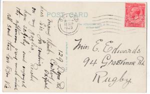 Oxford; High Street RP PPC 1929 PMK, To Miss Edwards, Rugby 