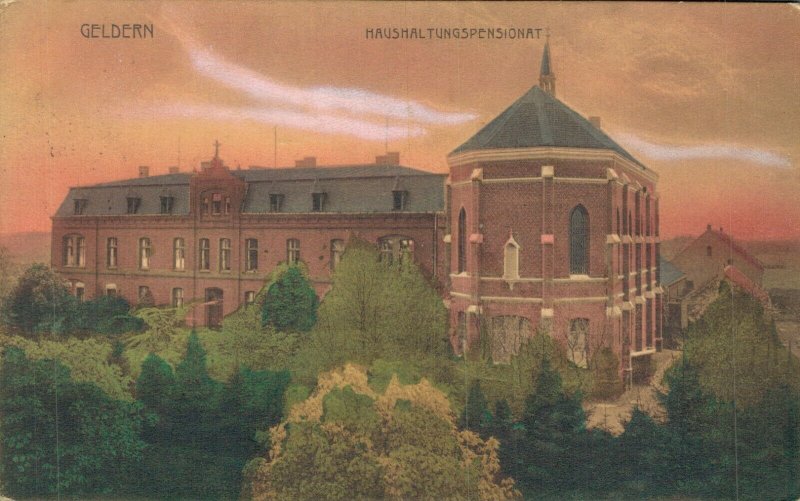 Germany Geldern Haushaltungs Pensionat Vintage Postcard 07.94