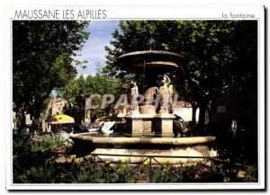Postcard Modern Maussane Alpilles the Village Fountain