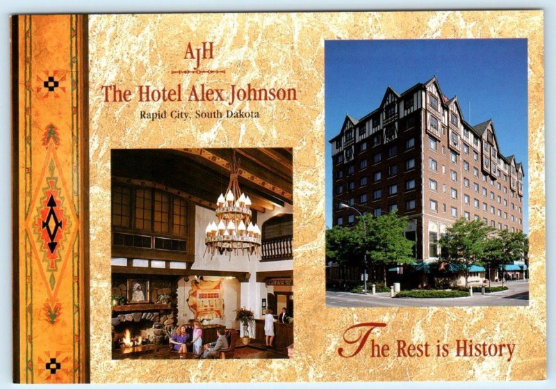 RAPID CITY, South Dakota SD ~ Roadside HOTEL ALEX JOHNSON 4x6 Postcard
