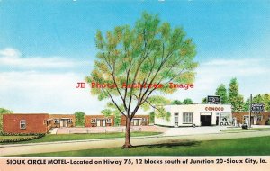 IA, Sioux City, Iowa, Sioux Circle Motel, Conoco Gas Station, Ronoco Pub