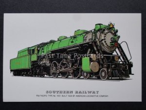 Southern Railway PS4 Pacific Type No.1401 Locomotive by Prescott c1970's