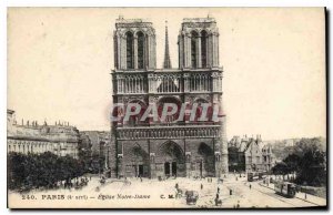 Postcard Old Paris Eglise Notre Dame