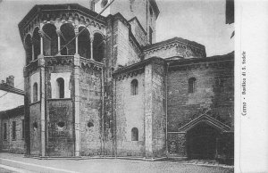 Italy Como Basilica di S Fedele vintage postcard
