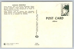 Caracas  Venezuela   Plaza Simon Bolivar Postcard