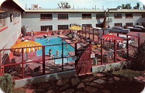 Colorado Springs, CO Colorado  J'S DRIVE-IN MOTOR HOTEL  Pool ROADSIDE  Postcard