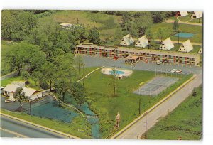 Black Mountain North Carolina NC Vintage Postcard Travel-Eze Motel Aerial View