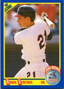 1990 Score Baseball Card Robin Ventura Chicago White Sox sk2551