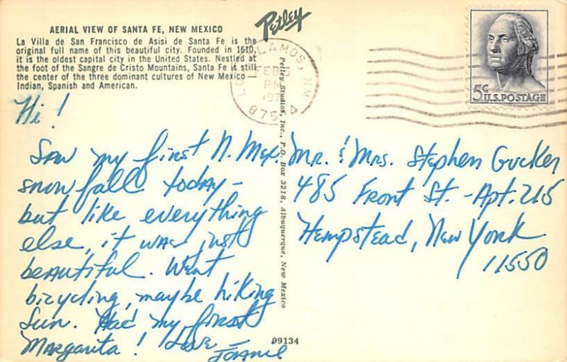 Santa Fe Santa Fe, New Mexico NM Postcards