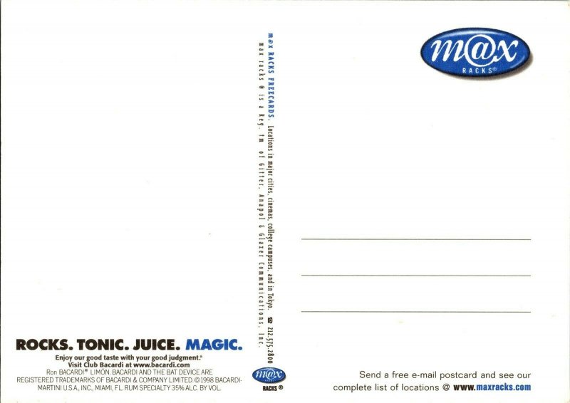 Advertising Bacardi Limon Citrus Rum Postcard I68