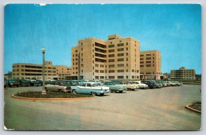 Columbia MO~University Of Missouri Medical Center Bldgs & Parking Lot~Vintage PC