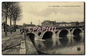 Old Postcard Toulouse The new bridge and On Dillon