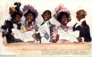 The village choir Black African American 1909 very light corner wear, light y...