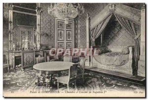 Postcard Old Palace Compiegne Bedroom of Napoleon 1st