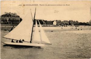 CPA Le POULIGUEN Yacht de plaisance sortant du Port (610784)