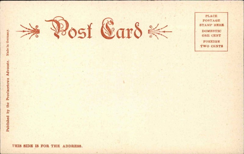 Provincetown Massachusetts MA Cape Cod Telegraph Hill Vintage Postcard