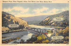 Where two rivers and three states meet, Harpers Ferry, WV