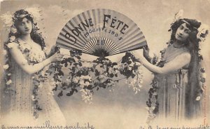 Bonne Fete, Octobert 19 1905 Fan 1905 trimmed