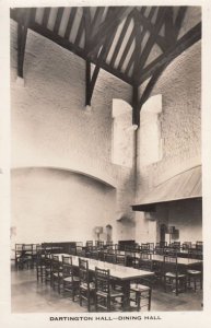 Dartington Hall Dining Room Devon Real Photo Vintage Postcard