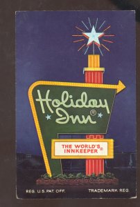 TUCUMCARI NEW MEXICO ROUTE 66 HOLIDAY INN MOTEL VINTAGE ADVERTISING POSTCARD