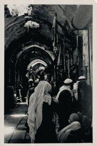 Israel Street Of Spices in Ancient Jerusalem Vintage RPPC 07.40