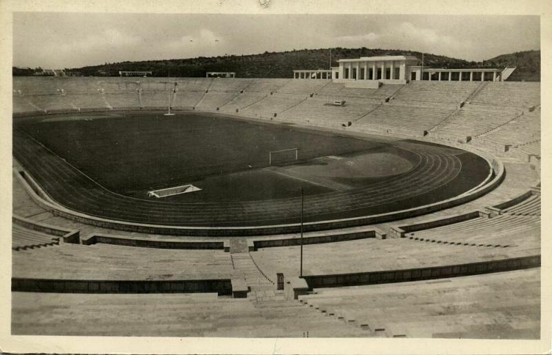 portugal, LISBON LISBOA, Estadio Nacional (1950) Stadium Postcard RPPC (1)