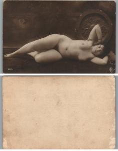 RARE ANTIQUE EROTIC MODEL RPPC REAL PHOTO POSTCARD 