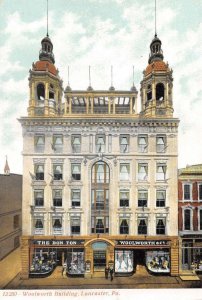 Lancaster Pennsylvania Woolworth Buidling The Bon Ton Vintage Postcard AA21529