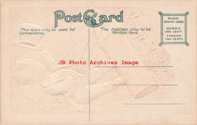 July 4th, Souvenir No SPC01-1, Boy Uncle Sam Riding a Rocket