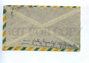 196207 Brazil to GERMANY Vintage real posted airmail cover