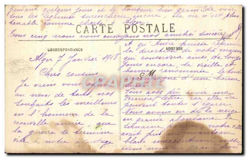 Old Postcard Scenes et Types Interior Moorish Women