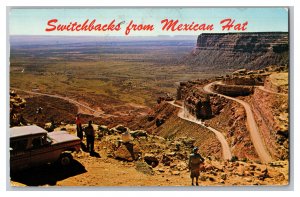 c1963 Vintage Postcard Switchbacks From Mexican Hat Utah