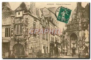 Old Postcard Alencon Commercial Court