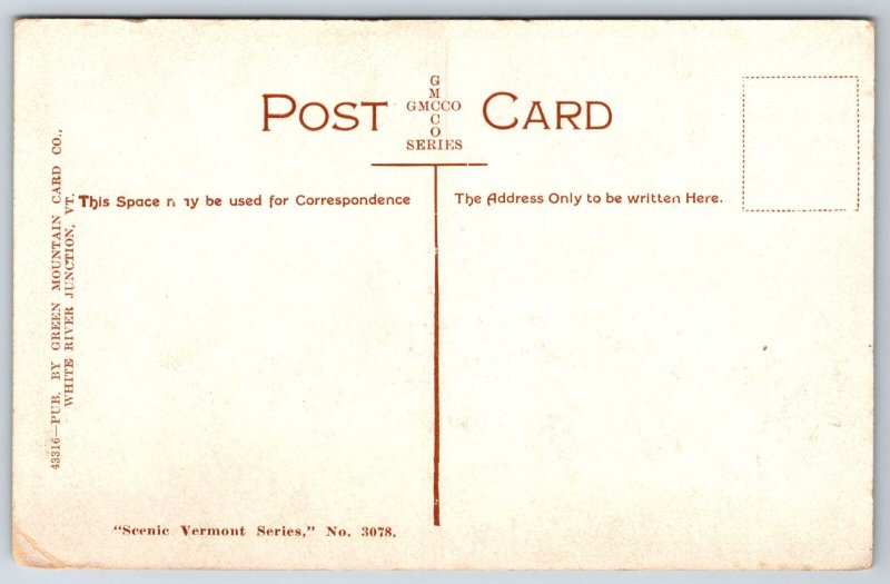 Windsor Vermont~Panorama View Of Mount Ascutney & Town @ Base~Vintage Postcard