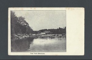 Post Card Ca 1902 NE Oklahoma Twin Bridges In Cherokee Indian Territory UDB