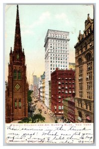 Church and Surety Building New York City NY NYC UDB Postcard U20