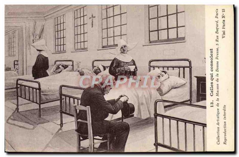 Postcard Nurse Old Hospital