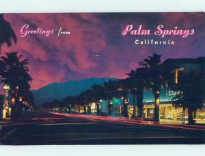 Pre-1980 SHOPS ALONG STREET Palm Springs California CA ho5859