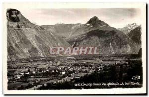 Old Postcard Bourg d & # 39Oisans view gemerale and foot Montet