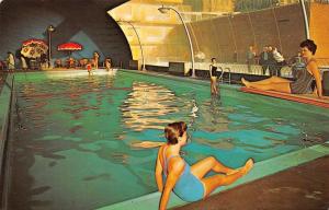 ATLANTIC CITY, NJ  New Jersey  EMPRESS MOTEL  Pool Side Beauties 1964 Postcard