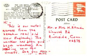 Massachusetts  Rockport  Peg Leg Motel