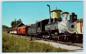 HILL CITY, SD South Dakota ~ STEAM RAILROAD #69 ~ NARROW GAUGE c1950s   Postcard