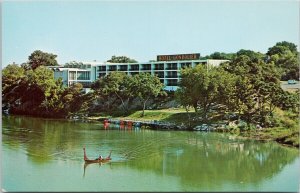 Gondolier Motor Hotel Austin Texas TX Boat Unused Vintage Postcard H29