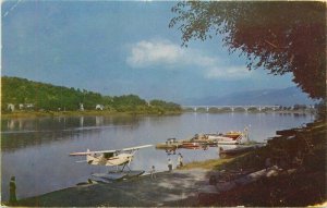 Pennsylvania Lock Haven Susquehanna River Aircraft Roberts Postcard 21-2110