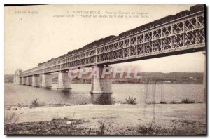 Postcard Old Port de Bouc Bridge Train Caronte