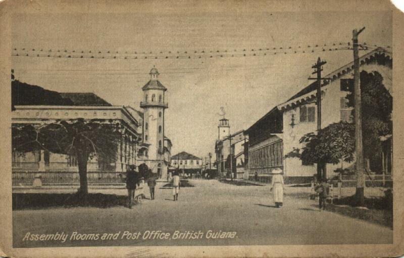 british guiana, GEORGETOWN (?), Assembly Rooms and Post Office (1910s)