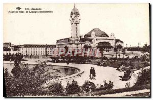 Old Postcard Limeges New Gare de Limoges Benedictins