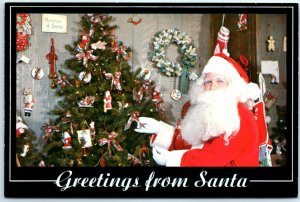 Postcard - Greetings from Santa