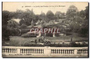 Angers Old Postcard Garden plants Lake and mountain