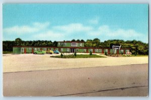 Sapulpa Oklahoma OK Postcard Redwood Manor Courts Inn Motel Route 66 Vintage